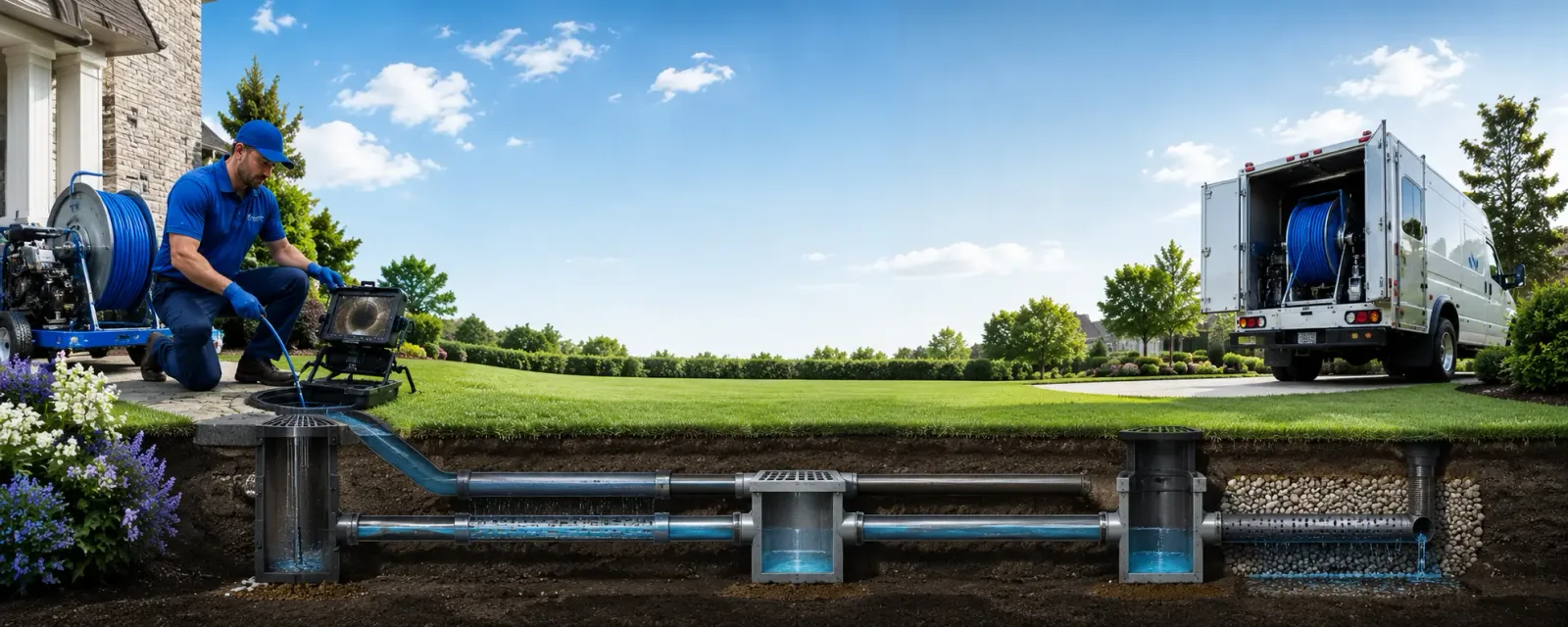 Outdoor drain cleaning information for Barton, VT